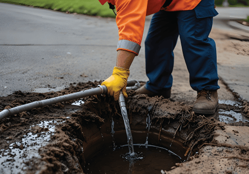 Drain jetting can be used in both local drains and in sewers.